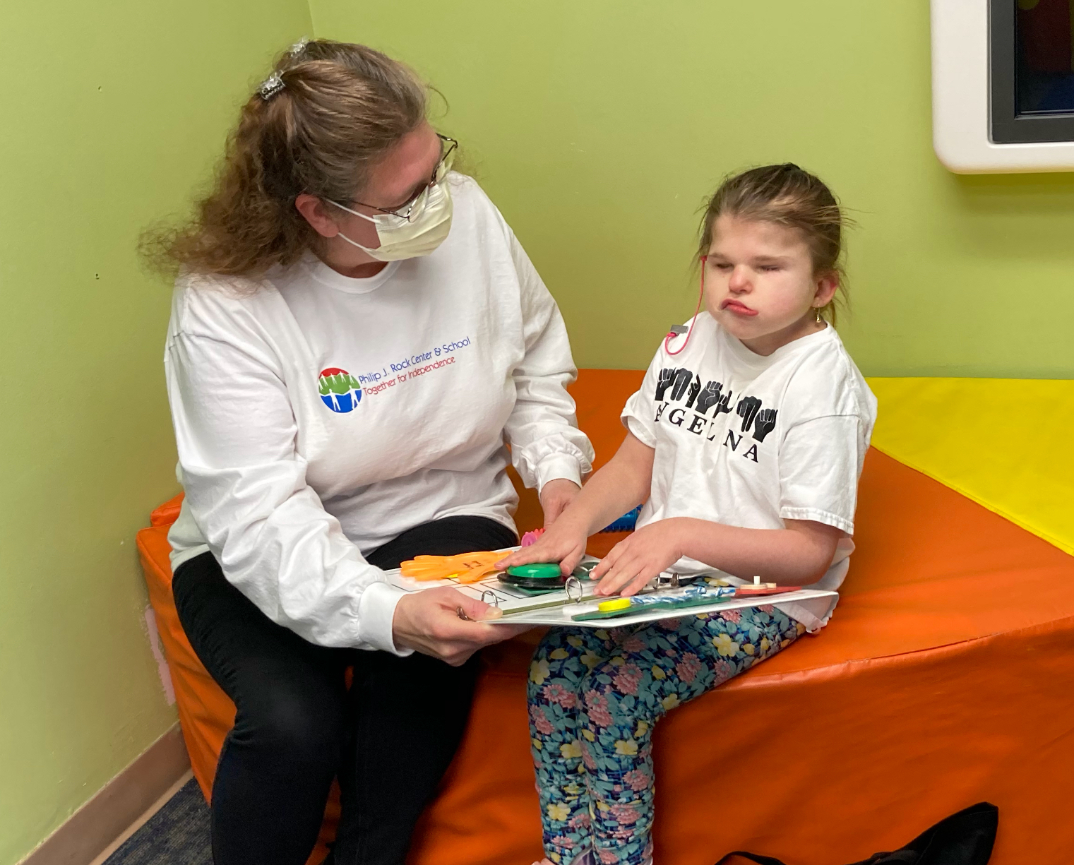 Susan Hamlink and her student, Angelina