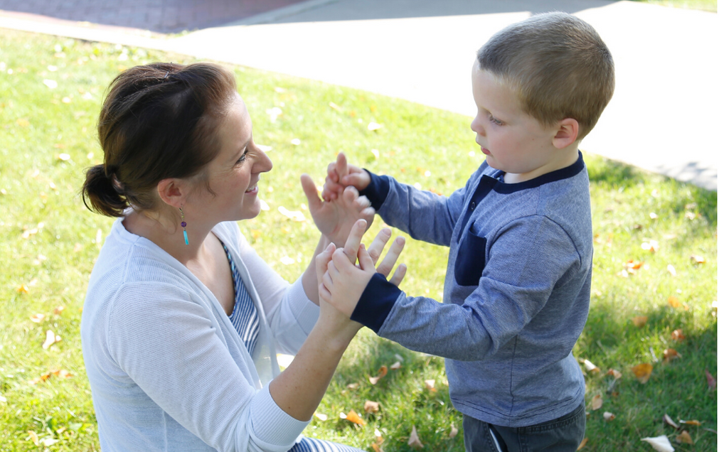 Liam with mom